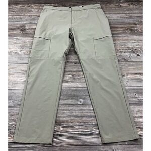 FLX Men's Pants Greenish Beige XL Activewear Relaxed Stretch Gorpcore Athleisure